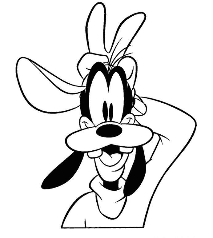 coloriage dingo et sa casquette